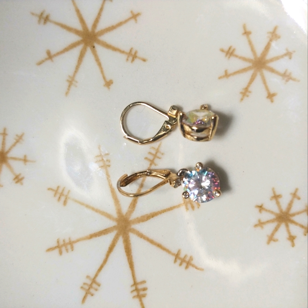 Kate spade lever back dangly earrings